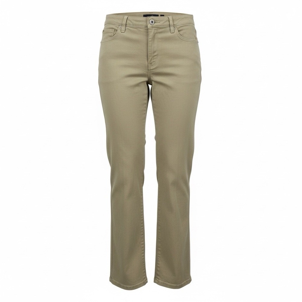 Gloria Vanderbilt Amanda Jeans Womens 18P Mint Green High Rise Straight Leg
